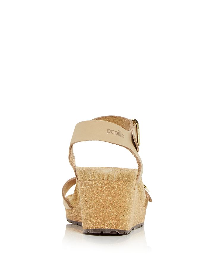 Birkenstock Women's Papillio Soley Buckle Wedge Sandals In Brown