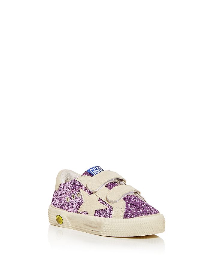 GOLDEN GOOSE DELUXE BRAND GIRLS' MAY SCHOOL GLITTER LOW TOP trainers - TODDLER, LITTLE KID,GYF00198.F001168