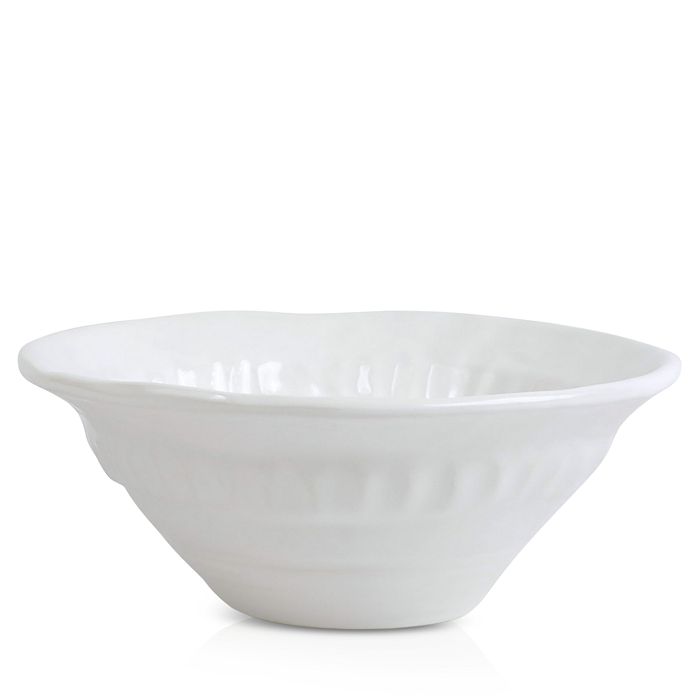 Shop Vietri Pietra Serena Cereal Bowl In Natural White