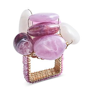 Kim Seybert Sea Stone Napkin Ring In Lilac