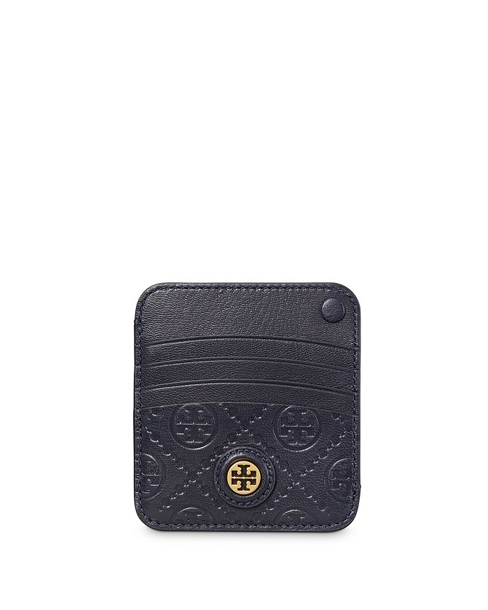 Tory Burch T Monogram Leather Card Case Bloomingdale's