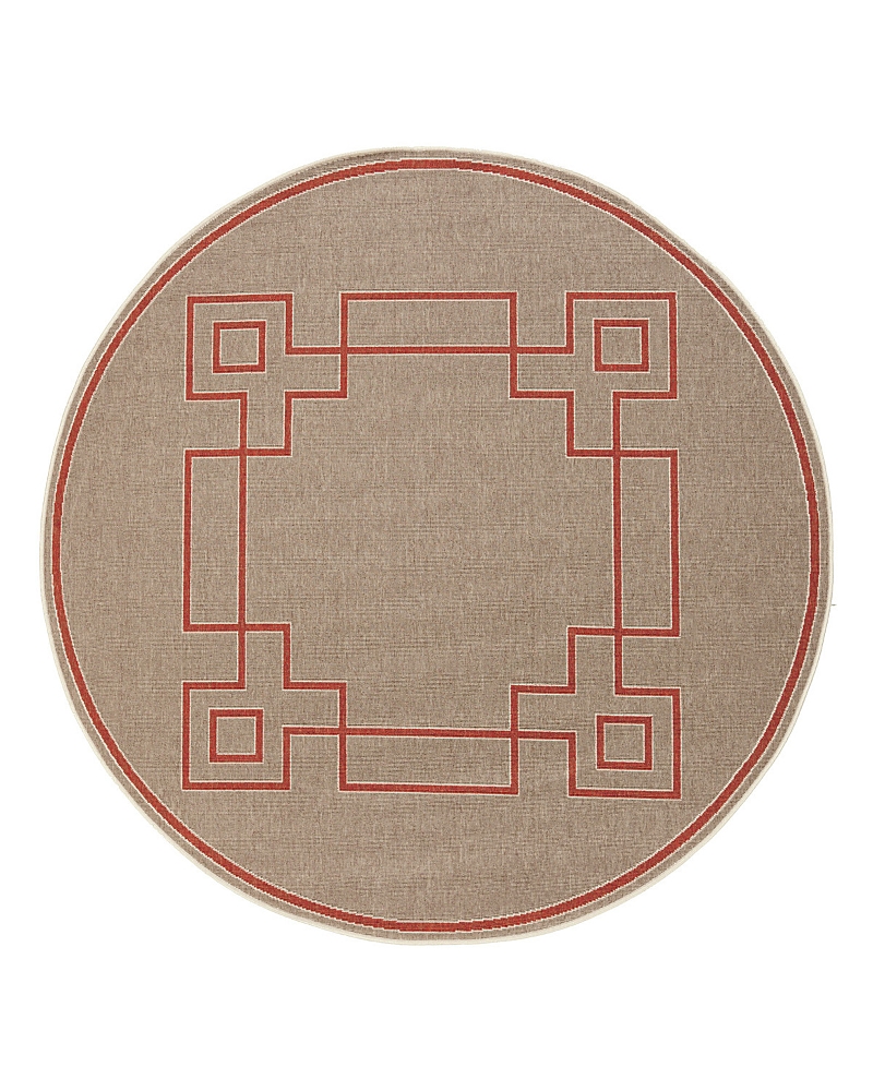 SURYA ALFRESCO ALF-F ROUND AREA RUG, 7'3 X 7'3 ALF9633-73RD