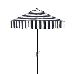 Safavieh Elsa Fashion Line 11 Ft Umbrella In Black/white