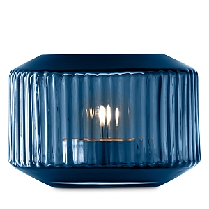 Shop Lsa -international Rotunda Tea Light Holder/vase In Blue