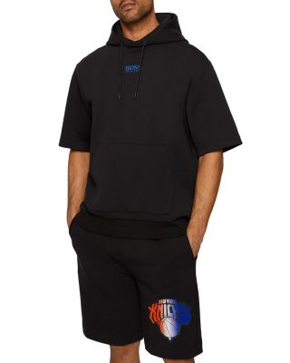 New York Knicks NBA x Hugo Boss Bounce Pullover Hoodie - Black