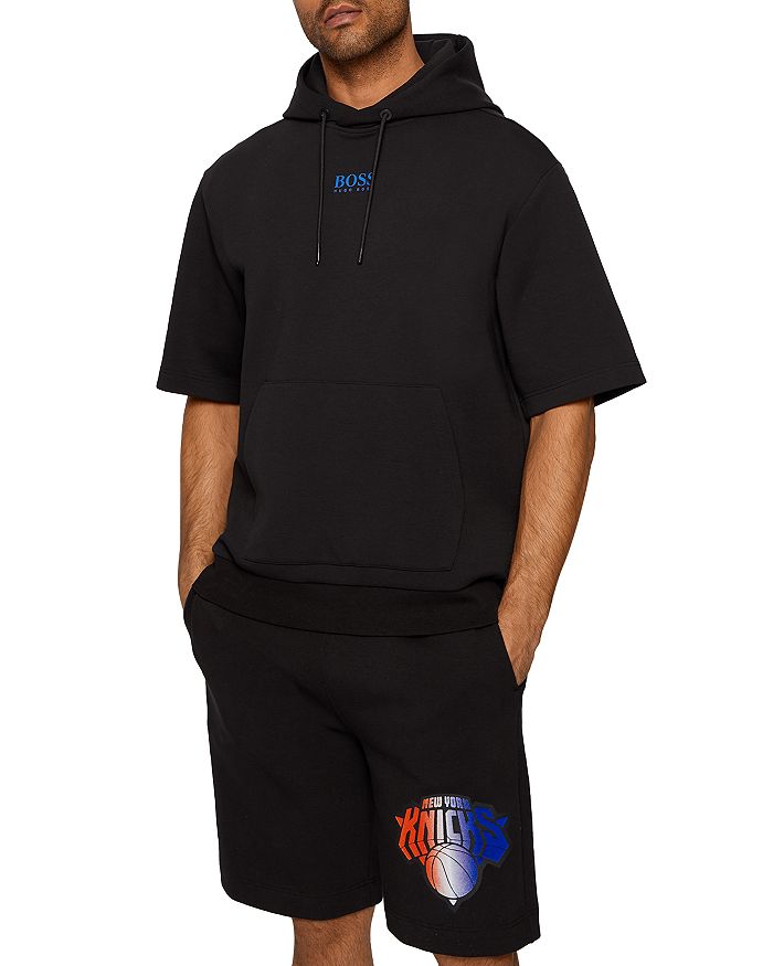 BOSS BOSS NBA New York Knicks Oversized Short Sleeve Hoodie