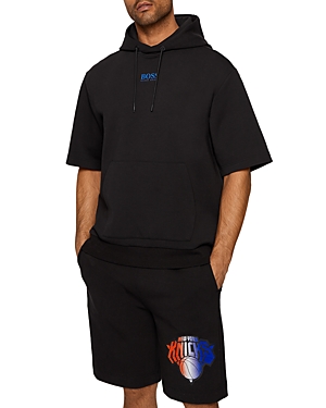 Boss Nba New York Knicks Oversized Short Sleeve Hoodie