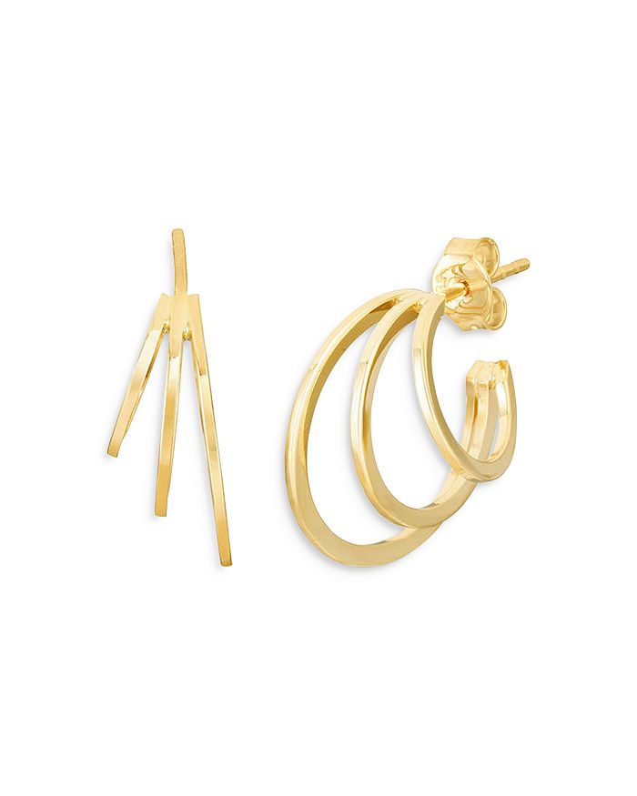 Milanesi And Co 14k Yellow Gold Triple Hoop Earrings - 100% Exclusive