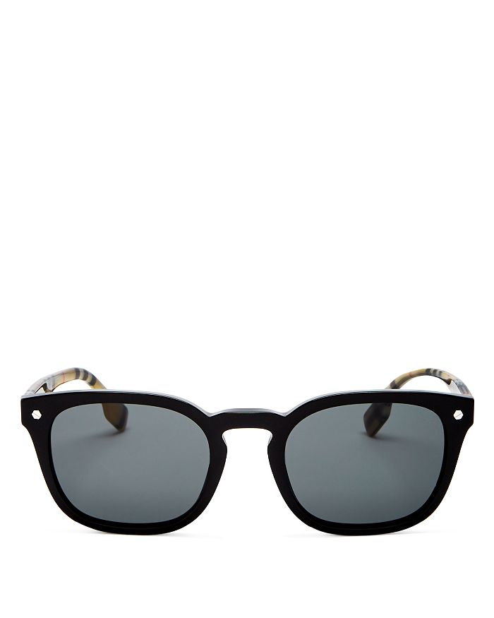 Burberry Men's Square Sunglasses, 53mm In Black /gray Gradient