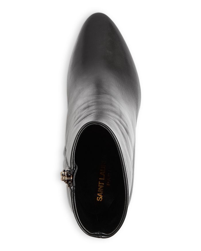 Saint Laurent Lou Ankle Boots In Leather In Black | ModeSens