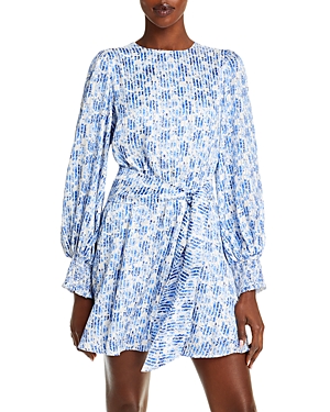 Alice and Olivia Molli Printed Belted Dress