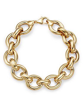Bloomingdale's - Large Oval Link Chain Bracelet in 14K Yellow Gold - 100% Exclusive