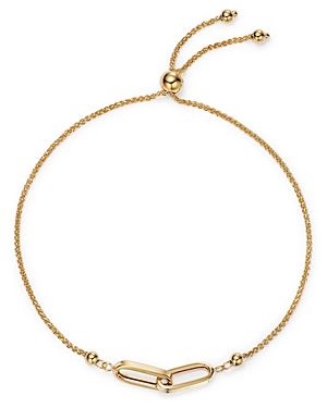 Bloomingdale's Double Link Bolo Bracelet In 14k Yellow Gold - 100% Exclusive