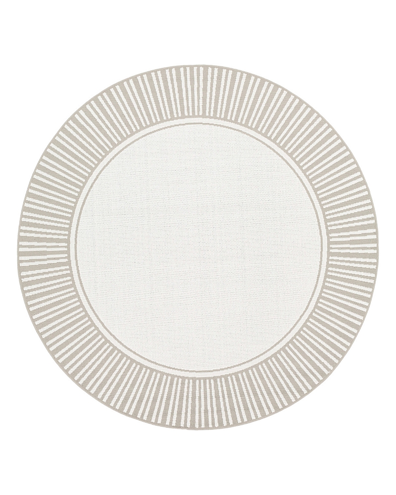 Surya Alfresco Alf-n Round Area Rug, 7'3 X 7'3 In Taupe