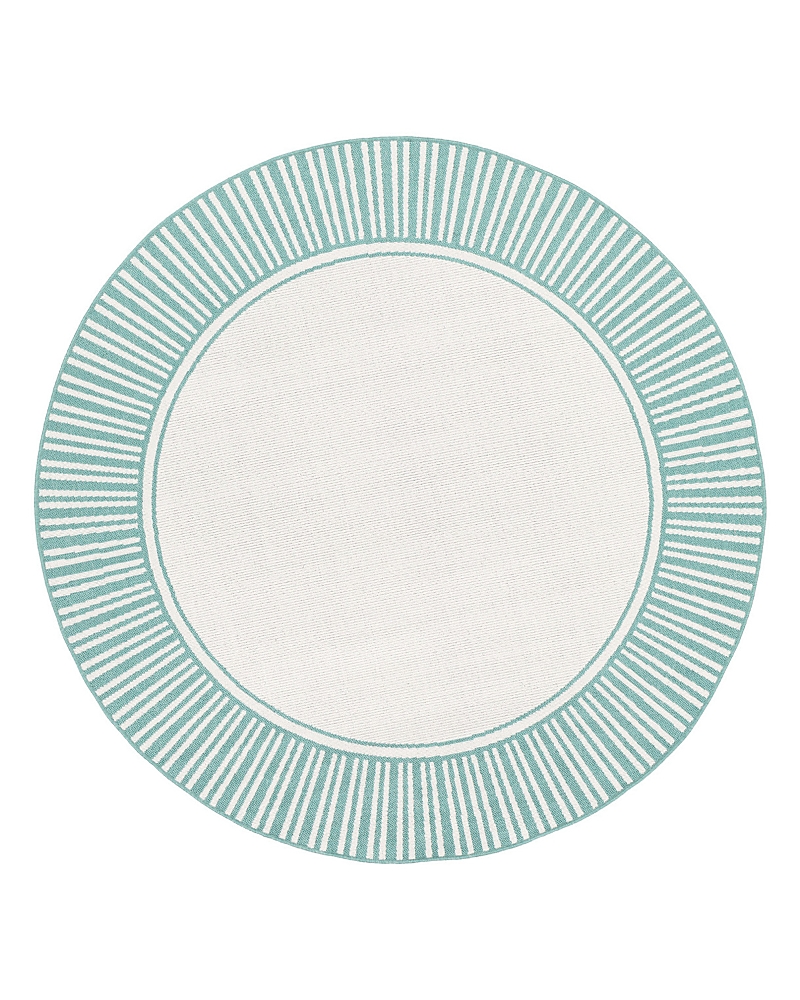 Surya Alfresco Alf-n Round Area Rug, 7'3 X 7'3 In Teal
