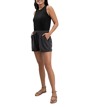 Splendid Campside Drawstring Shorts In Lead