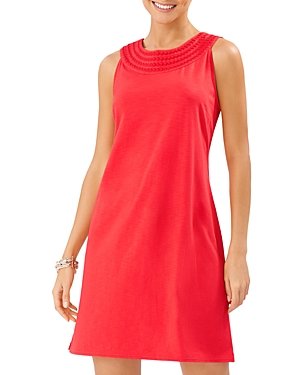 TOMMY BAHAMA PEARL EMBROIDERED SHIFT DRESS,SW620857