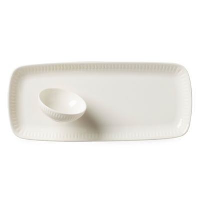 Profile Serving Tray & Dip Bowl Set