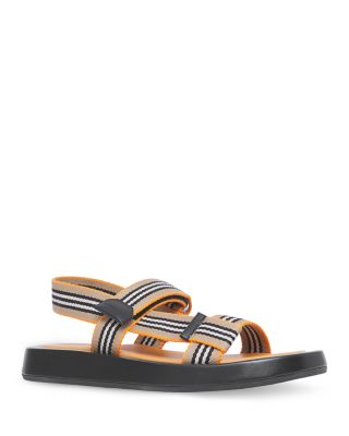 burberry icon stripe platform sandals