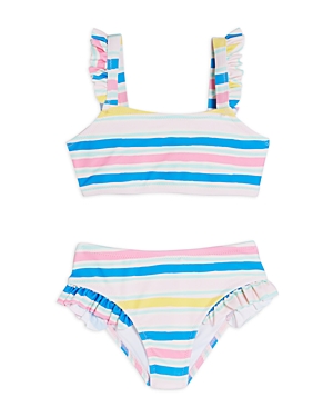 Sovereign Code Girls' Saorsie Striped Two-piece Swimsuit - Little Kid In Multi