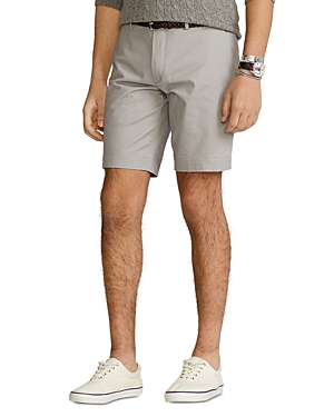 Polo Ralph Lauren 9.5-inch Stretch Slim Fit Twill Shorts In Gray Fog