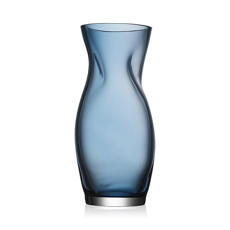 Orrefors Squeeze Small Vase In Blue