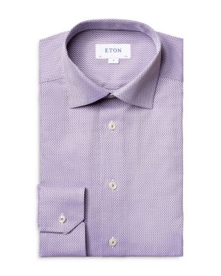 Slim Fit Textured Solid Shirt