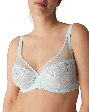 Simone Perele Wish Underwire Plunge Bra In Sea Green