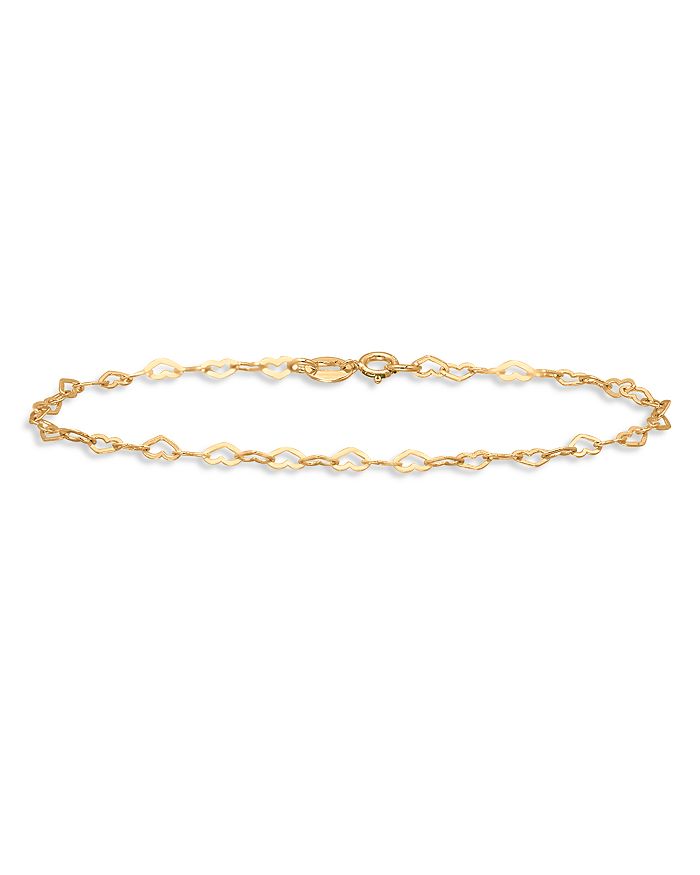 Aqua Heart Link Chain Bracelet - 100% Exclusive In Gold