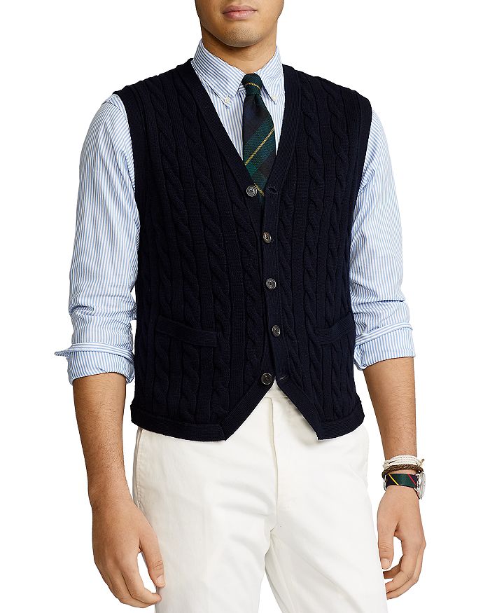 Polo Ralph Lauren Cotton & Cashmere Sweater Vest | Bloomingdale's