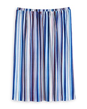 AQUA - Girls' Striped Plissé Skirt, Big Kid - 100% Exclusive