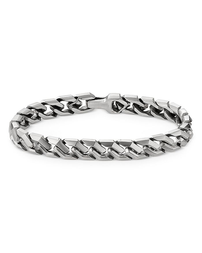 David Yurman Men's Sterling Silver Curb Chain Link Bracelet ...