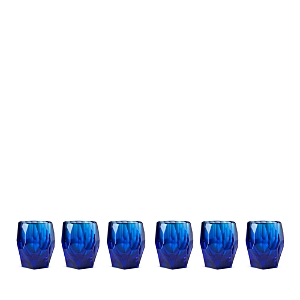 Mario Luca Giusti Acrylic Milly Large Acrylic Tumbler, Set Of 6 In Blue