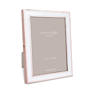Addison Ross Rose Gold & White Enamel Frame, 5 X 7