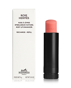 Pre-owned Hermes Rose  Rosy Lip Enhancer Refill In 39 Rose D'été