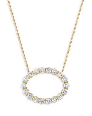 Bloomingdale's Fine Collection - Diamond Circle Pendant Necklace in 14K Yellow Gold, 2.0 ct. t.w. - Exclusive