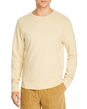 Vince Garment Dyed Crewneck Sweatshirt In Washed Malt