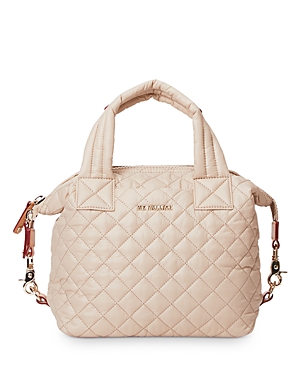 Mz Wallace Sutton Small Deluxe Crossbody In Sesame/light Gold