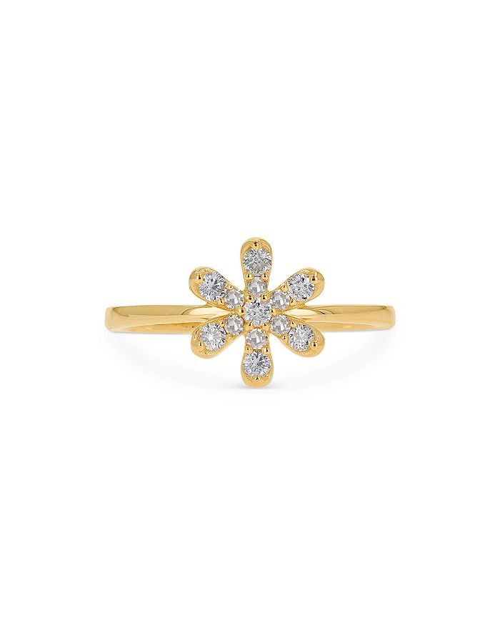 Moon & Meadow 14k Yellow Gold Diamond Daisy Ring - 100% Exclusive In White/gold