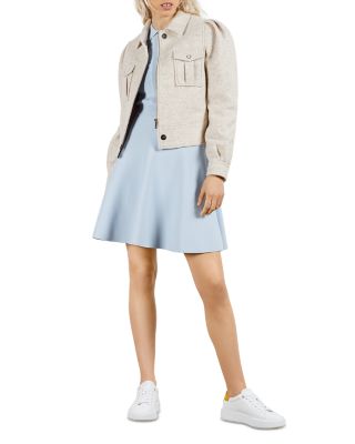 ted baker scallop skater dress Ted Baker Sharlot Mesh Paneled Scallop Dress