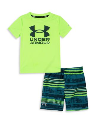 Under Armour Boys' Swim Rash Guard & Volley Shorts Set - Little Kid ...