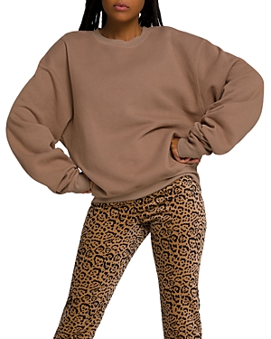 Shop Good American Boyfriend Sweatshirt In Putty001