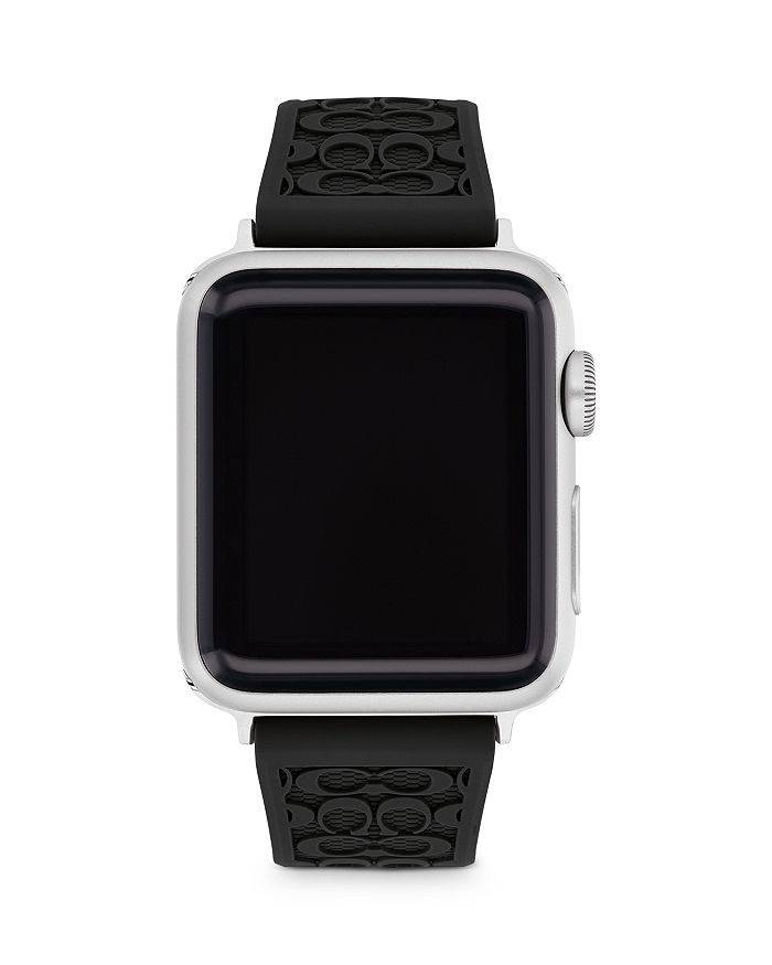 COACH Apple Watch© Signature Silicone Strap, 38mm & 40mm | Bloomingdale's