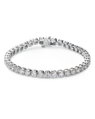 Certified Diamond Tennis Bracelet in 14K White Gold, 8.0 tcw&nbsp;