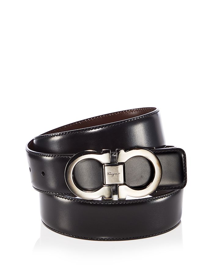 Salvatore Ferragamo Men's Adjustable & Reversible Gancini Leather Belt