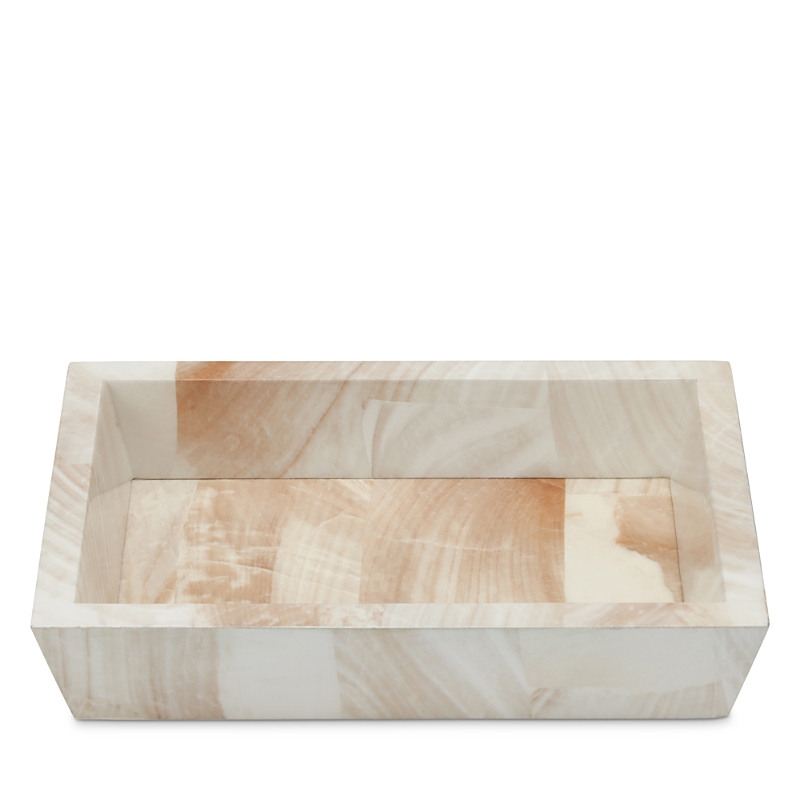 Pigeon & Poodle Palermo Ii Soap Dish In Faux Clamstone