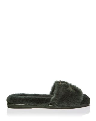 tory burch fuzzy slippers