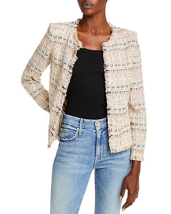 IRO Shavana Plaid Tweed Jacket | Bloomingdale's