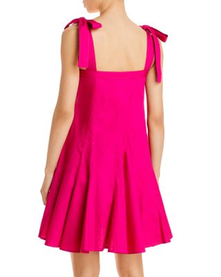 fit and flare pink dress