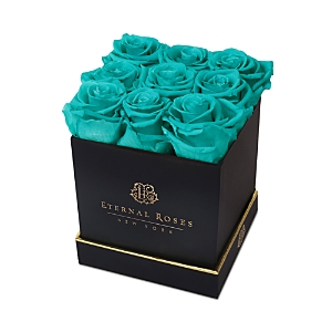 Eternal Roses Lennox Large Gift Box In Tiffany Blue
